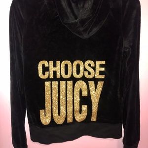 Juicy Couture Velour Zip-Up Hoodie